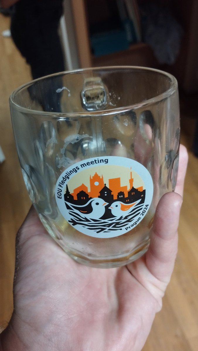 I've talked with half of you half as much as I would like, but it has a been a wonderful #EOUfledglings2024 meeting! Lovely to meet such wonderful people to share beers with! See you all soon! #ornithology #prague #EOU