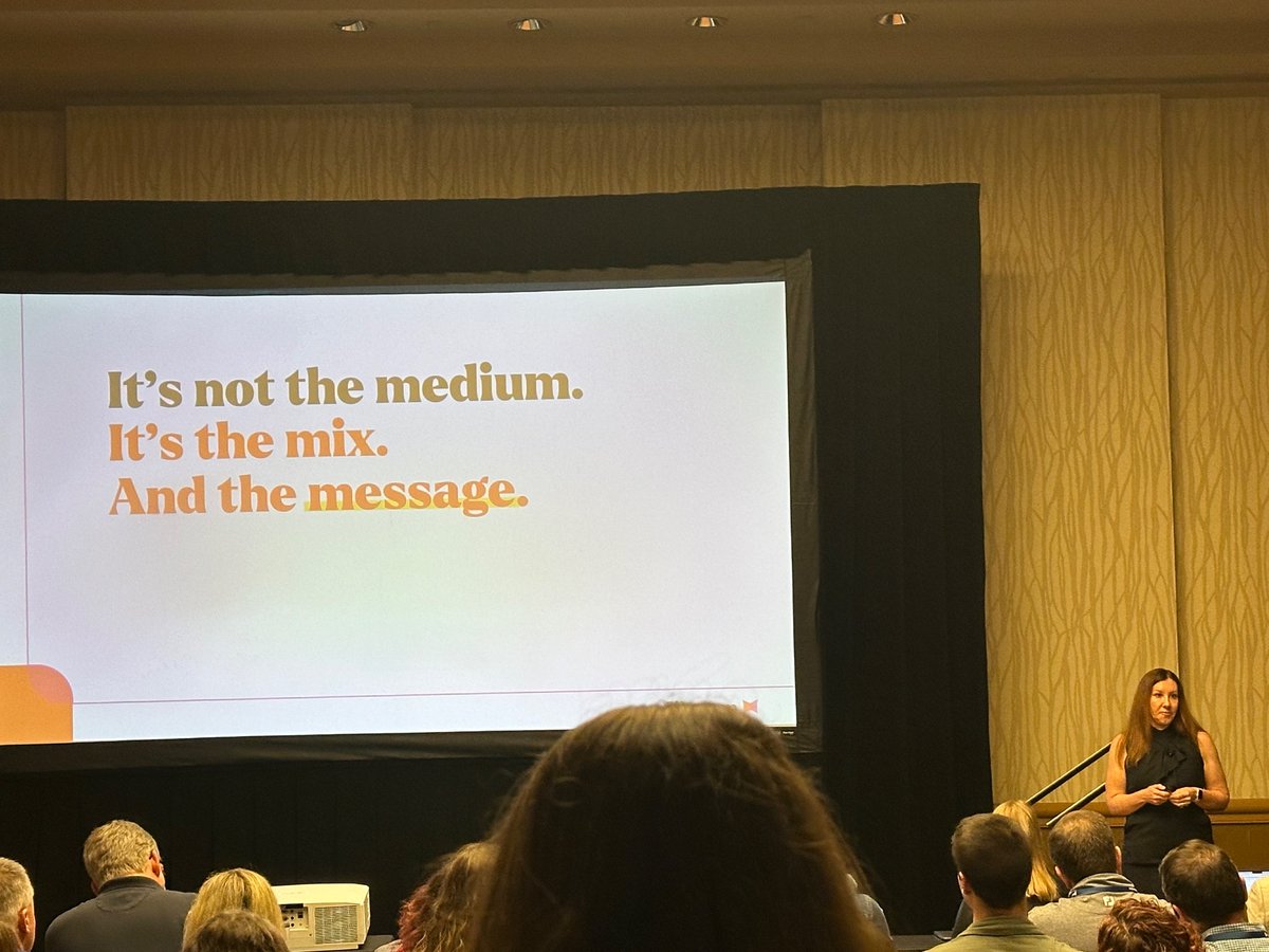 ❌Stop asking “which marketing tactic will be the golden bullet for my business?” ✅Start focusing on the message Realize that new clients today check you out in MULTIPLE ways Get the message right, then choose a few tactics to focus on Great insights at #Shiftevent #shift