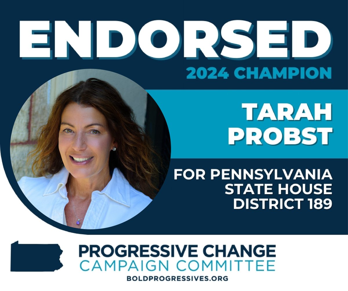 I am excited to announce that I have been endorsed by the Progressive Change Campaign Committee! @BoldProgressive