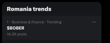 mihaieremia's tweet photo. Wtf #Romania x2 🫶

Tomorrow $BOBER might have a good day if we are lucky with the progress we made over the weekend and a bit of tech luck⌛️

Will be a first and also great for the entire ecosystem if is materializing, ofc as I always say have no expectations and if is going to happen will happen if not we try more 😅