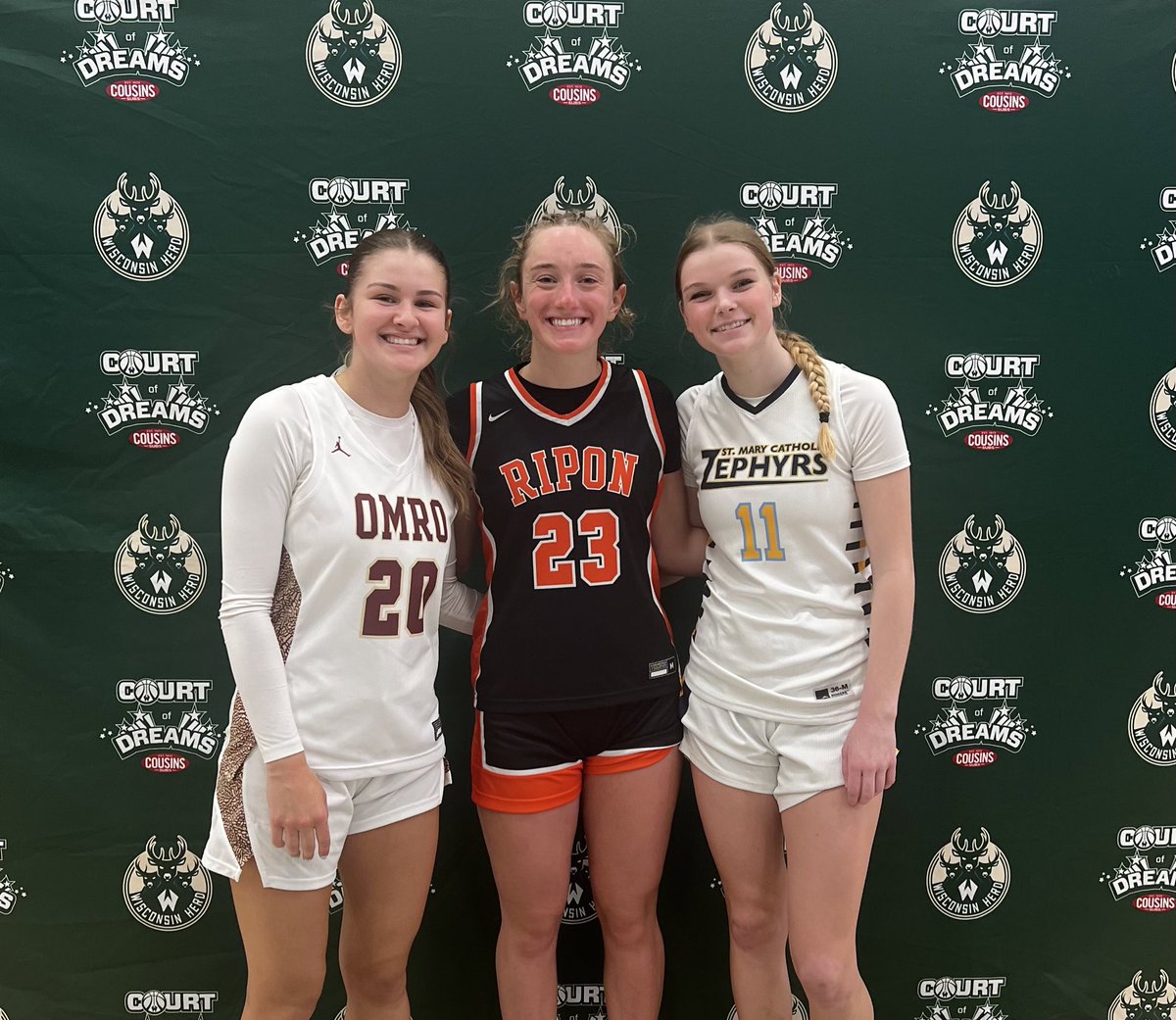 Big Shout Out to our <a href="/WisconsinBlaze/">Wisconsin Blaze Girls Basketball</a> <a href="/BlazeSports_/">Blaze Sports</a> 🏀 ballers representing their schools at the <a href="/WisconsinHerd/">Wisconsin Herd</a> 3rd annual All Star Game today!  <a href="/sam_pfefferle/">Sam Pfefferle</a> #1 🤩
Xavier HS
<a href="/juliamkoch24/">Julia Koch</a> #20 🥰
Omro HS
<a href="/karsyn_bauman2/">Karsyn</a> #23 🤪 
Ripon HS
<a href="/NorvilleAudrey/">Audrey Norville 2024</a> #11 😎
St. Mary Catholic