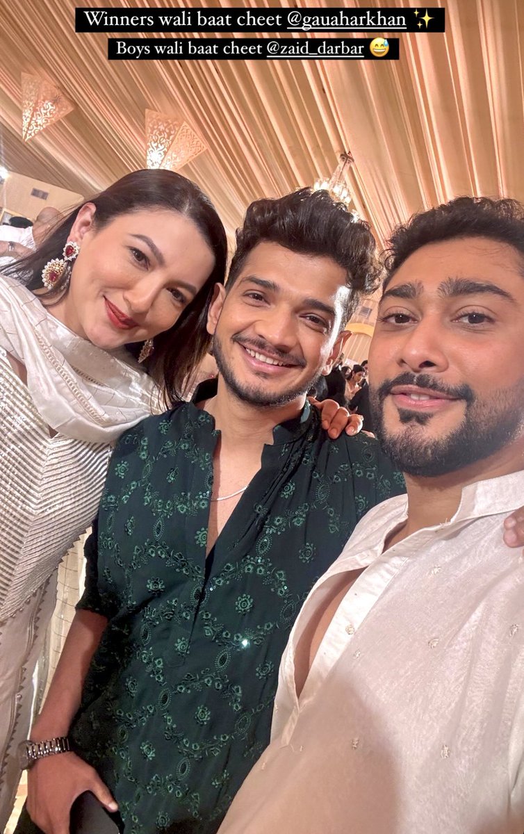 #MunawarFaruqui with #gauharkhan and #zaiddarbar.