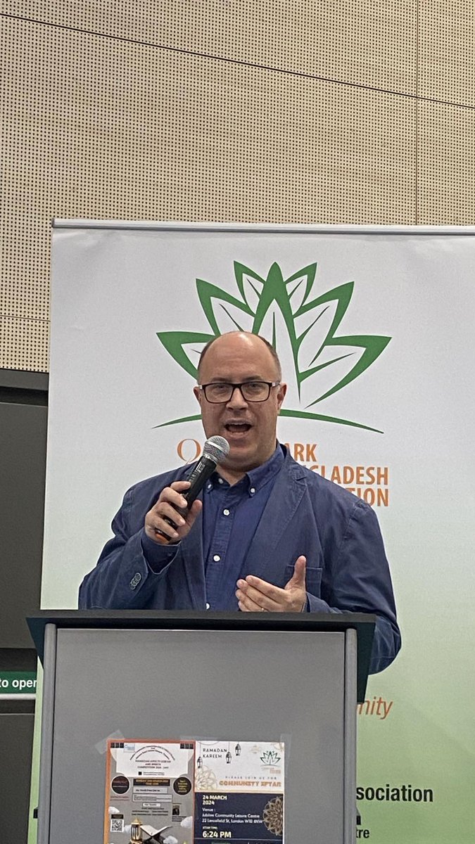 AdamHug's tweet photo. Wonderful to be at the Queen’s Park Bangladeshi Association Iftar earlier tonight. Great turnout. https://t.co/fMhmxMsrHo