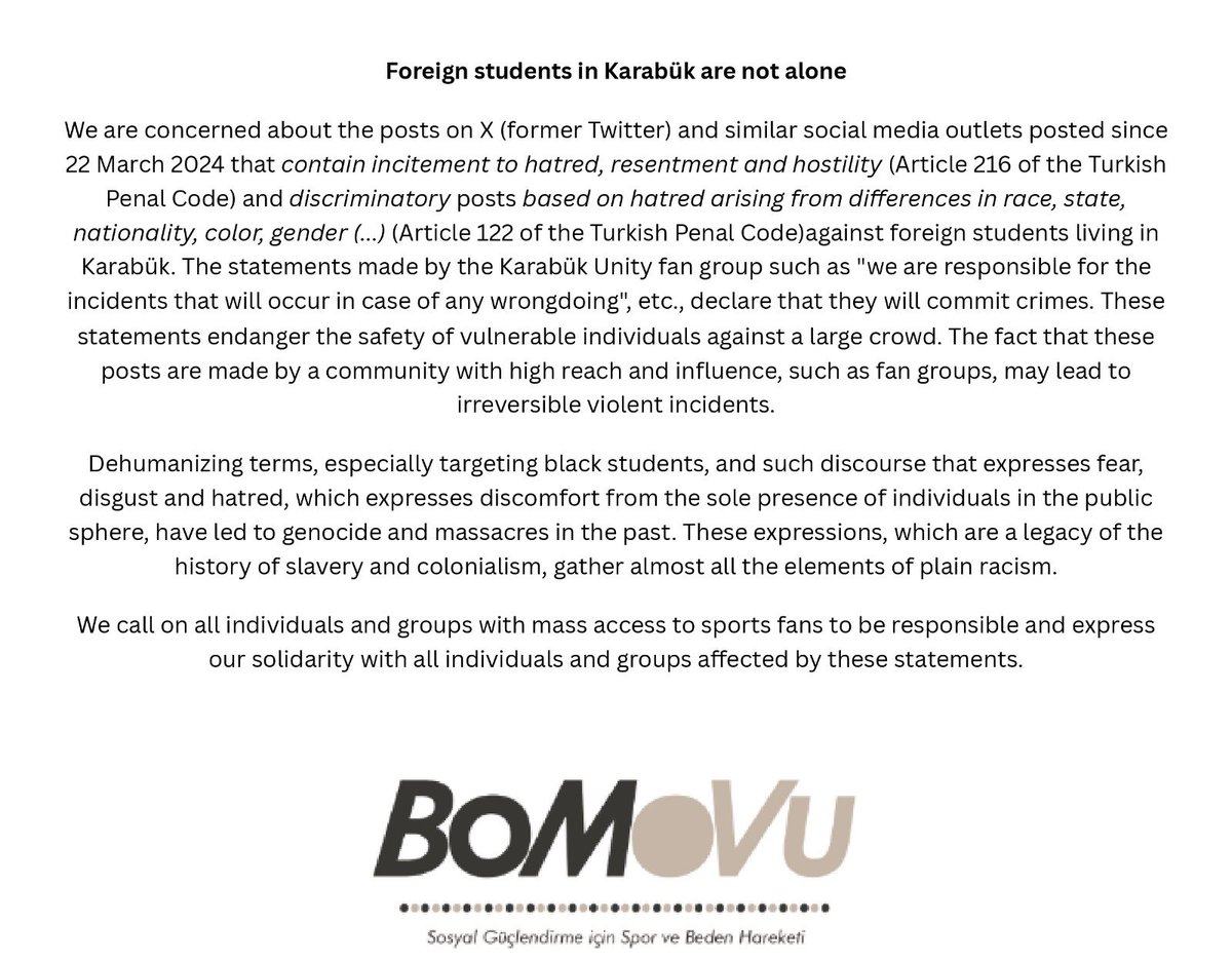 Foreign students in Karabük are not alone!
<a href="/ENAREurope/">ENAR Europe</a>