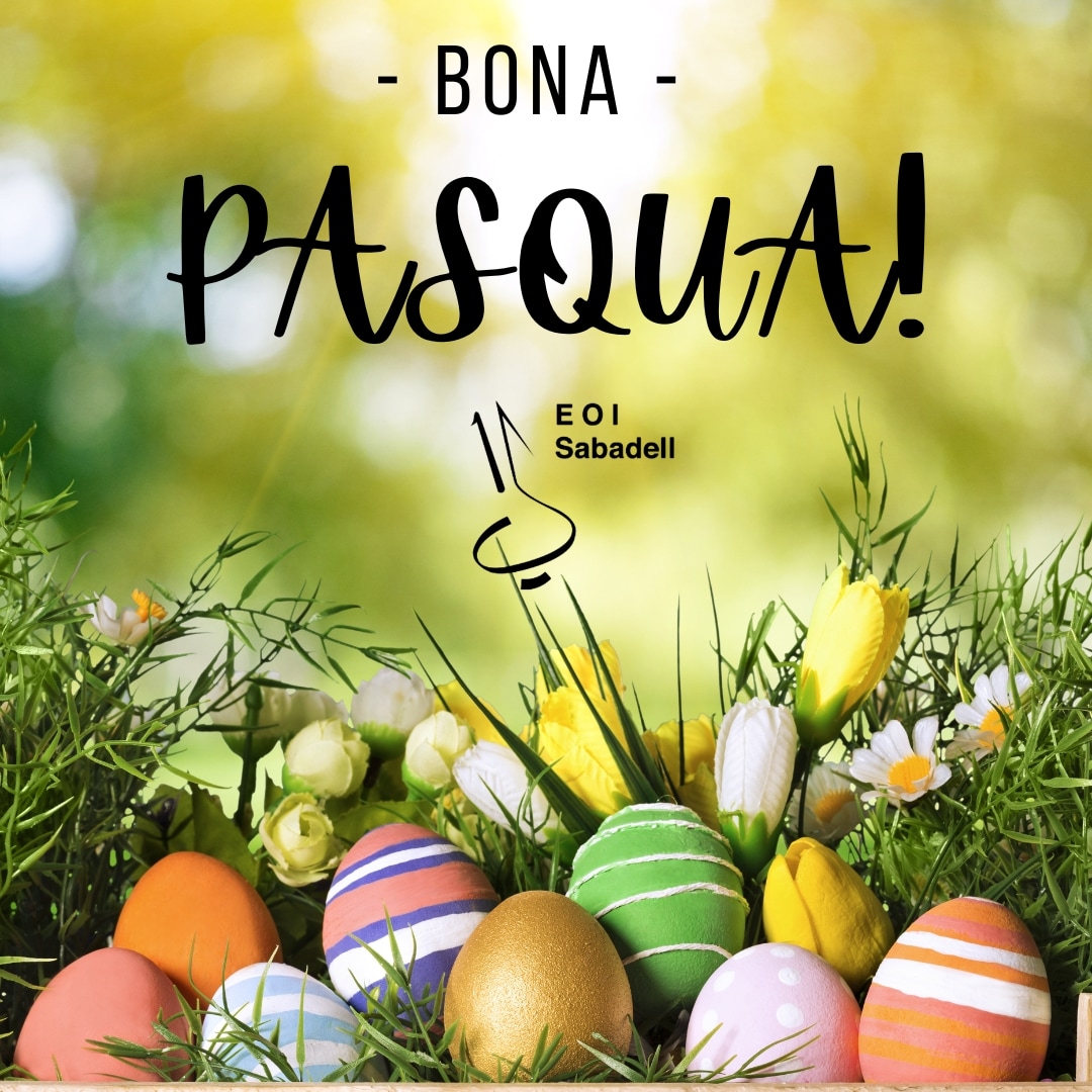 🚨VACANCES DE SETMANA SANTA 🚨

L'escola romandrà tancada del dilluns 25 de març al dilluns 1 d'abril, ambdós inclosos.

Molt bona Pasqua a tothom!!

#eoisabadell #eoicat #lapúblicadidiomes #idiomesambqualitat #someoi #sabadelleducació #sabadellcultura #sabadell #sabadellidiomes