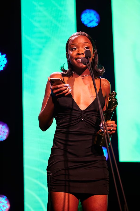BAMBII's 'INFINITY CLUB' took home the trophy yesterday as she joined an esteemed list of artists that have won 'Electronic Album of The Year' at @TheJUNOAwards including the likes of Kaytranada, Grimes, Caribou & Jacques Greene.  instagram.com/reel/C430o8FRX… cc: @bam8ii