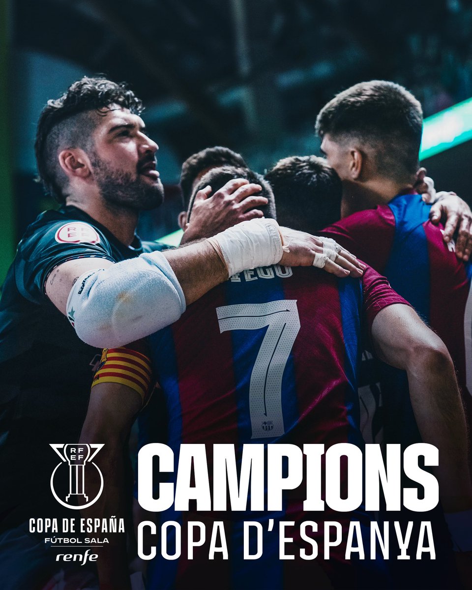 🏆 SI! SOM CAMPIONS! NO HI HA RES IMPOSSIBLE PER A AQUEST EQUIP! HEROIS! HAN POGUT SUPERAR TOTES LES ADVERSITATS! I SI! QUE SI! QUE SOM CAMPIONS! 

Barça 3 (4)- 3 (2) ElPozo