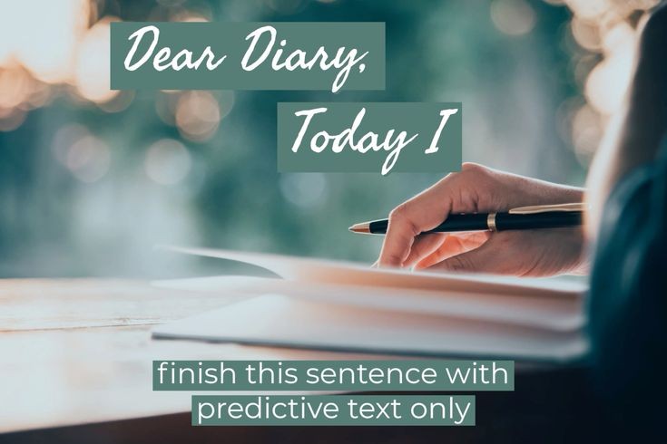 smDeWittHall's tweet image. Dear Diary, Today I was born.
#justforfun #letsplay #predictivetext