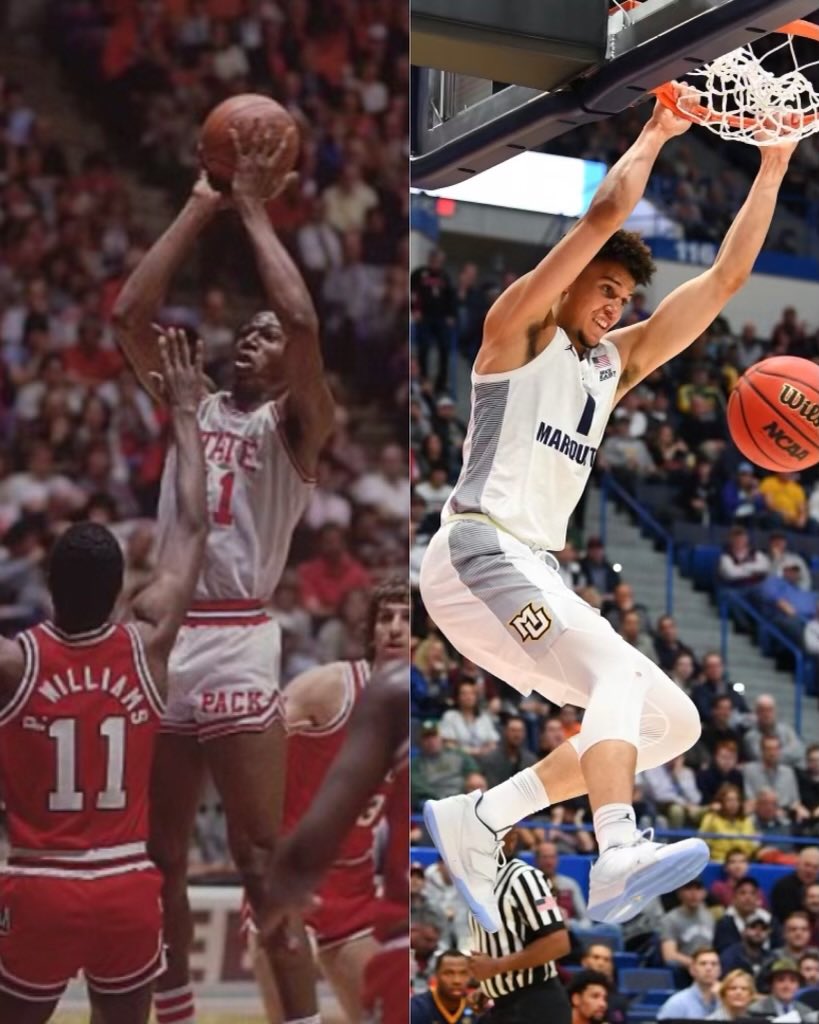 A house divided! @PackMensBball va. @MarquetteMBB SWEET 16 BABY #MarchMadness #NCAA