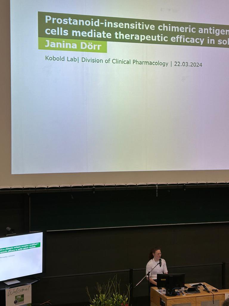 KlinPharm's tweet photo. #Koboldlab centre stage at #ITOC10 #JaninaDörr @SophiaStock_ https://t.co/jsfLnlGIYI