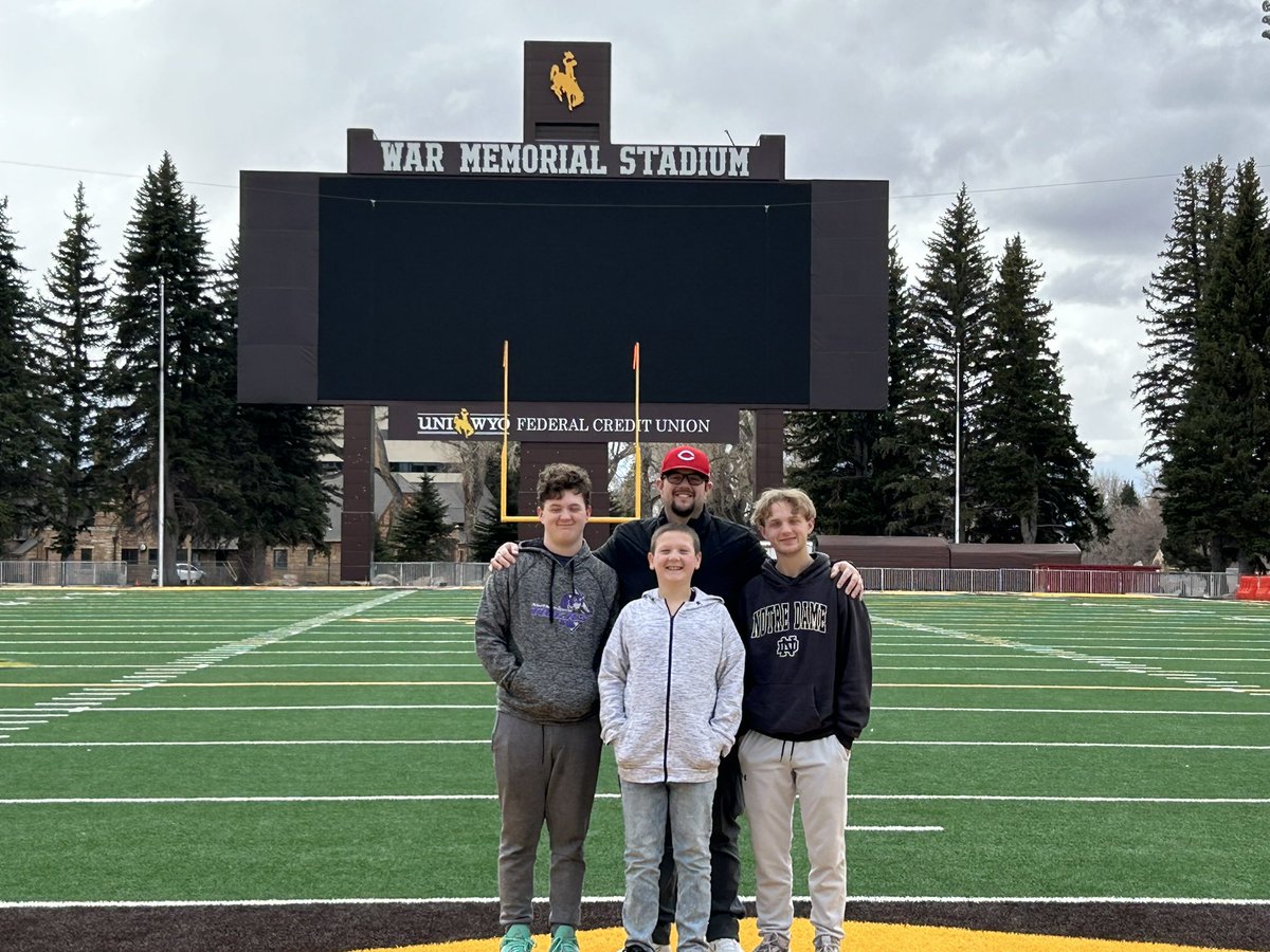 CSeyb's tweet image. When your favorite player is @JoshAllenQB , and you’re vacationing out west, of course you go out of your way to see his Alma matter!!