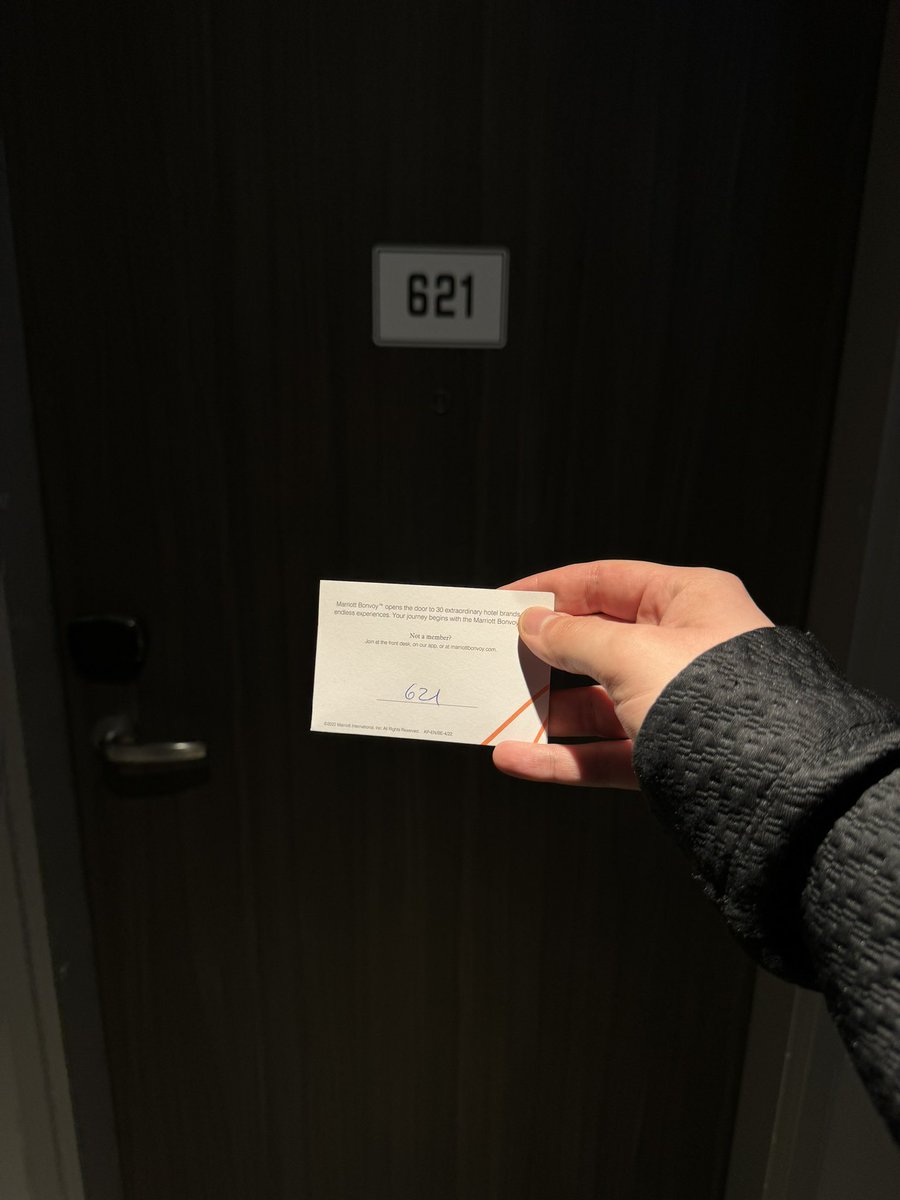 While the journey has been shit today at least I got the best hotel room number 😎