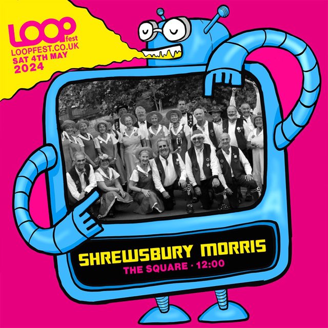 We’re part of this………….LoopFest…….#Shrewsbury Square on Saturday 4th May. Have a look. LOOPFEST.CO.UK 👍😊