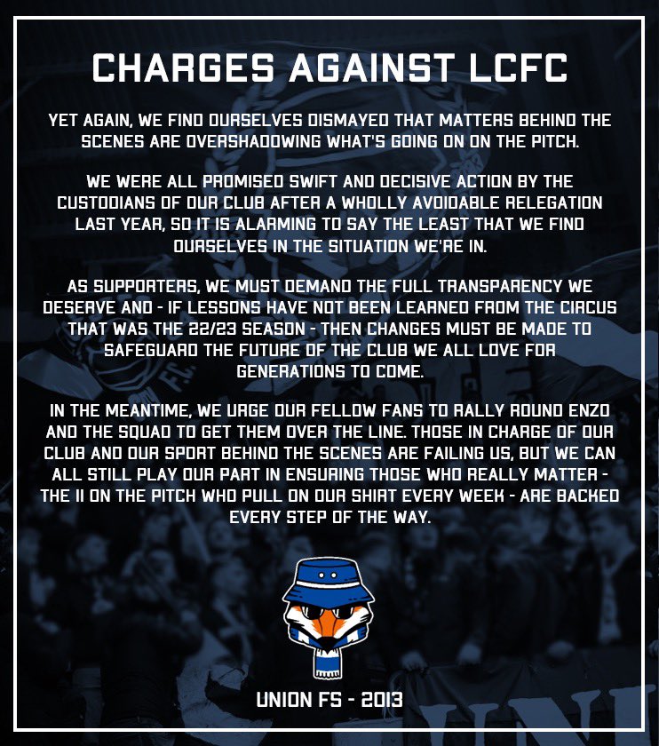 Charges Against LCFC