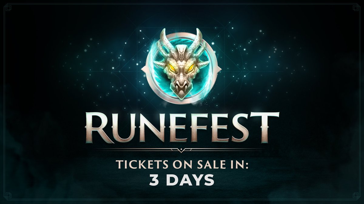 RuneFest's tweet photo. Tickets for RuneFest will go on sale at approximately 12pm GMT on Wednesday, March 27th! https://t.co/PyFJctIx0r
