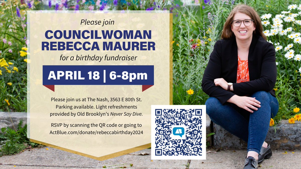 Mark your calendars if you haven't already. My one big fundraiser of the year is coming up and I'd love to see you there 🎉🎊

secure.actblue.com/donate/rebecca…