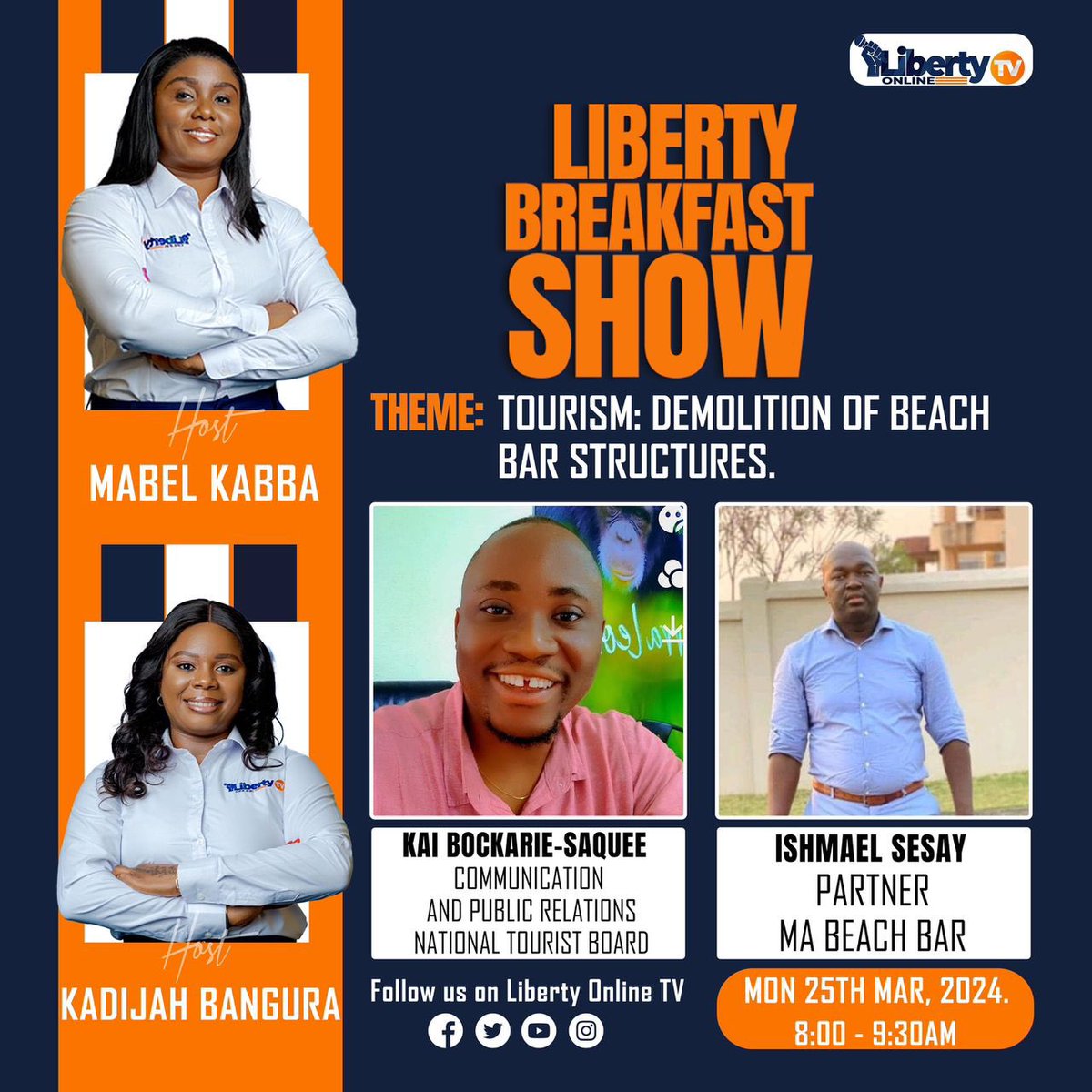 Following the demolition of beachfront structures at Lumley Beach, beach bar owners are seeking clarity. Kindly join us on our March 25th edition of the Liberty Breakfast Show for a panel discussion addressing the recent demolition of beach structures along Lumley Beach. #SL