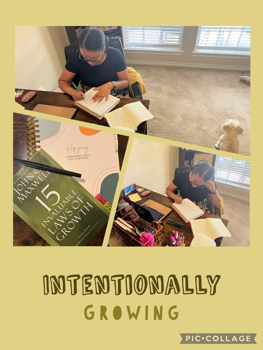 My hubby took these pictures and asked me what motivates me to keep learning and growing. Maxwell said it best, “Growth is the only guarantee that tomorrow will be better.” I am thankful that God sent me a mentor. 💙<a href="/TheJohnCMaxwell/">John C. Maxwell</a> #intentionalwithyourgrowth