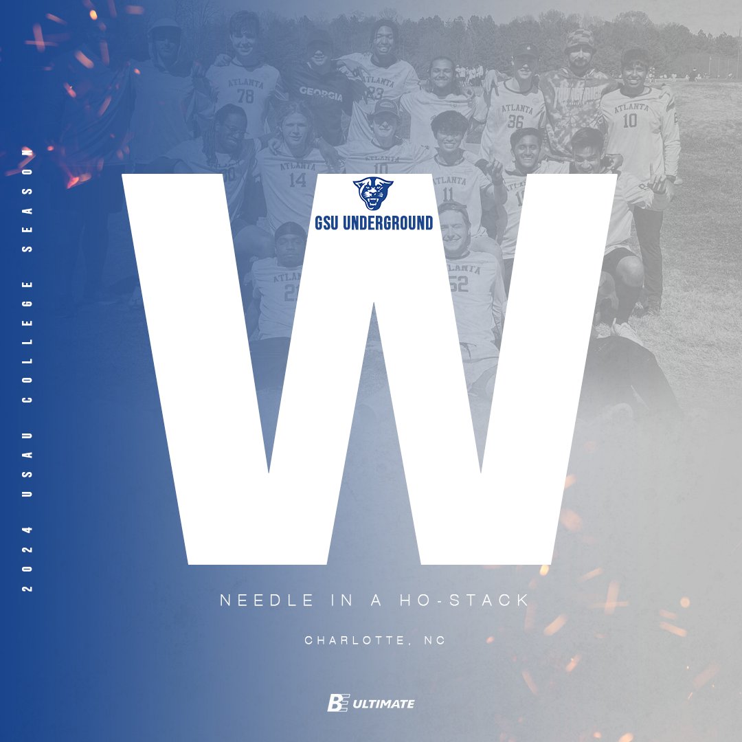 .<a href="/GSUnderground/">Underground</a> are the 2024 Needle In A Ho-Stack Men’s Champions 🏆⁠⁠ #collegeultimate⁠ #BEchamps⁠