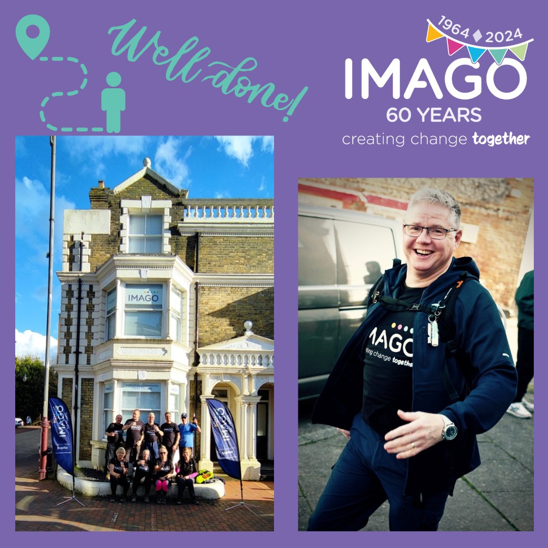 They've done it! 2 days, 60km of walking and Steven and his team have made it from South Darenth to Tunbridge Wells on foot for their #ImagoSuper60 Challenge. justgiving.com/page/millers-t… Put your feet up team, very well deserved rest. #ImagoCommunityUK #charity #fundraising