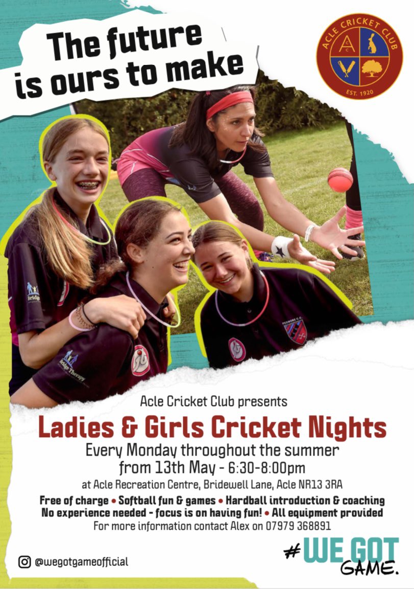 We are delighted to announce that this season we have started up our own Ladies and Girls sides, with training to be at the social club on Monday evenings from 18:30-20:00. No experience or kit needed so please grab a friend, family member or come alone for some guaranteed fun!