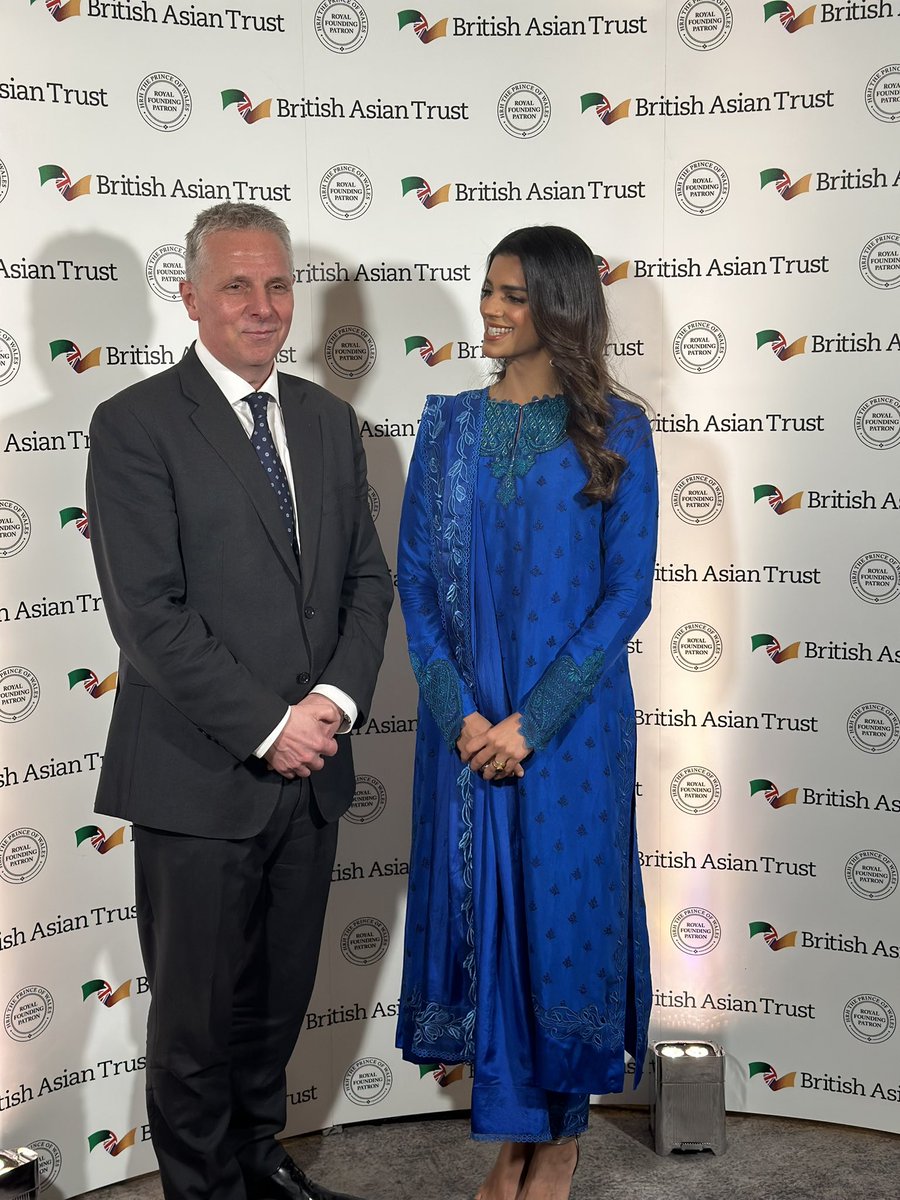 Our CEO @R_Hawkes with our guest speaker and #britishasiantrust ambassador @sanammodysaeed