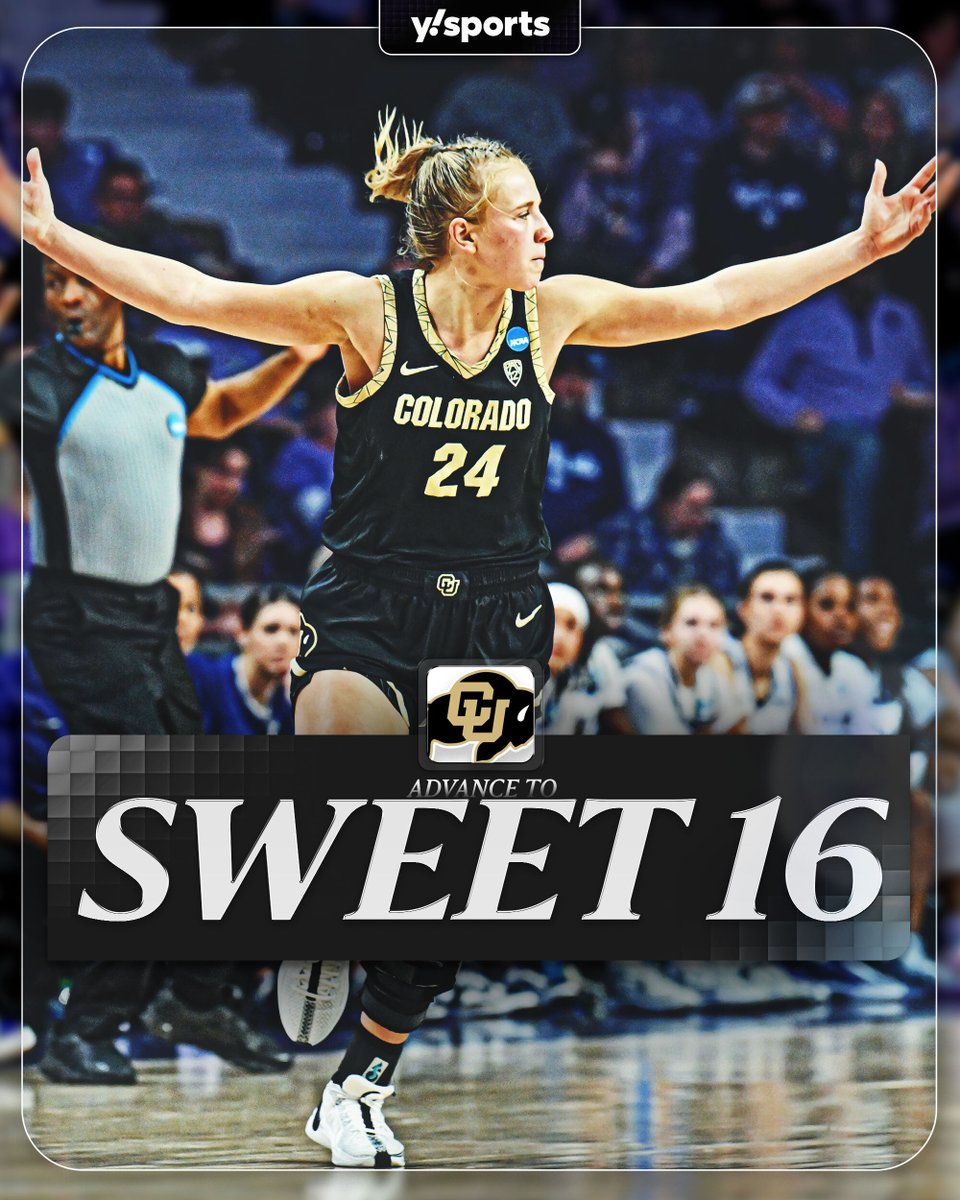 (5) @CUBuffsWBB knocks off (4) Kansas St. and are dancing to the Sweet 16 💃