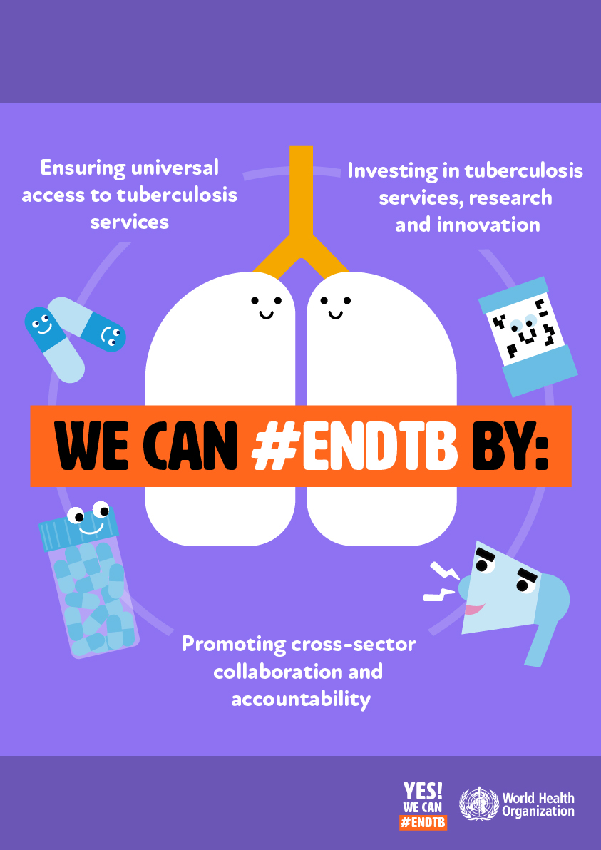 Tuberculosis (TB), caused by the bacterium Mycobacterium tuberculosis, is both curable and preventable. To #EndTB, countries must prioritize addressing the social determinants of TB, including poverty, inequality, and limited access to healthcare. ⏰ It’s time to end TB.