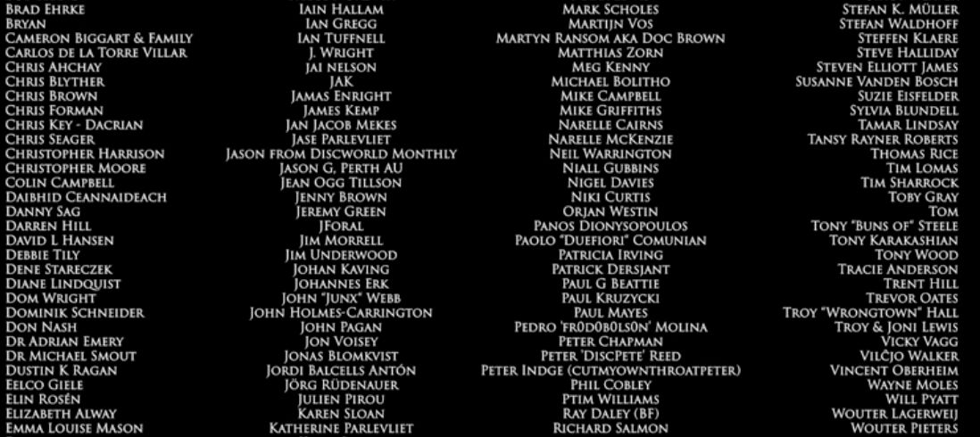 Why yes, that IS my name in the end credits of Troll Bridge (as a Wave 1 Backer)