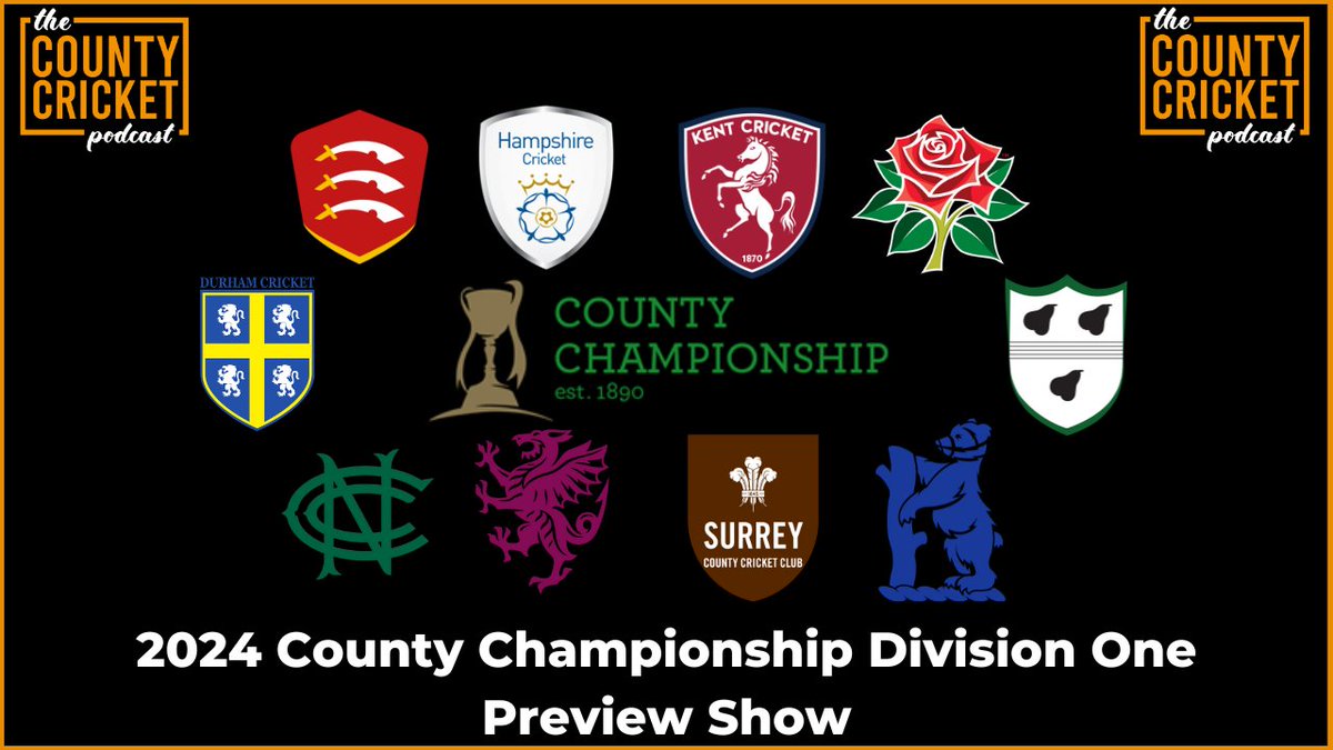 🎙️NEW EPISODE🎙️ In our first bumper 2024 County Championship Preview Show, we sat down to discuss: - Durham's title chances 👀 - Dean Elgar's move to Essex 🦅 - Somerset's season objectives 🏏 - Surrey's hopes of a three-peat + lots more! 🏆 Listen here: open.spotify.com/episode/5TJeFh…