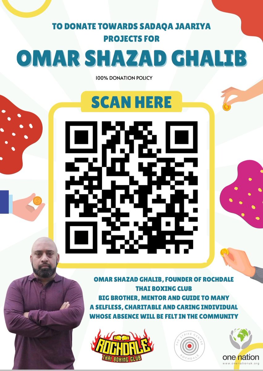 Sincere Friend, brother, husband a totally selfless person, always put others first. Raising money for good cause, still making a difference when he is in heaven. Had the pleasure of working with him on many good causes. <a href="/saiqa_naz/">saiqa naz</a> <a href="/gmpolice/">Greater Manchester Police</a> <a href="/RochdaleCouncil/">Rochdale Borough Council</a> <a href="/One_NationUK/">One Nation</a>