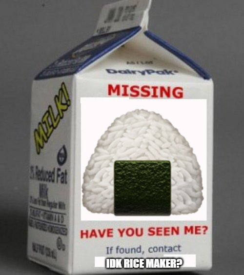 Contact rice maker immediately