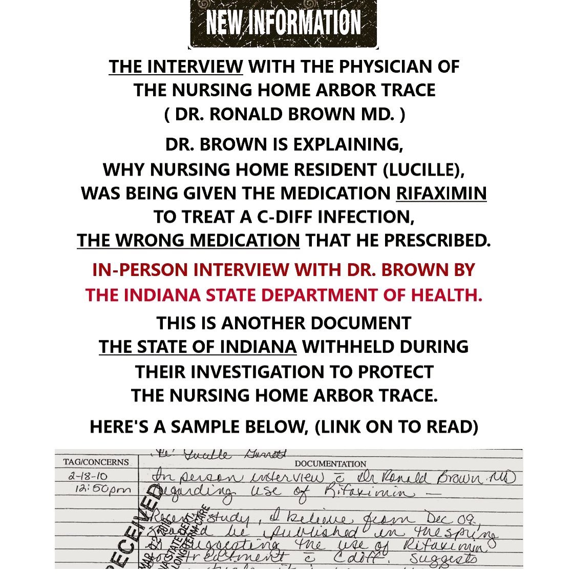 AFL52042243's tweet image. MAYO CLINIC/C-DIFF FOUNDATION/JOHNS HOPKINS HOSPITAL/(FDA) FOOD AND DRUG ADMINISTRATION/INDIANA TO ALL 50 STATES/
TOXIC MEGACOLON/INFECTIOUS DISEASES/ #PublicKnowledge
_______________________________________________
RELEASED TO THE PUBLIC (NEW INFORMATION)
docs.google.com/document/d/1kf…