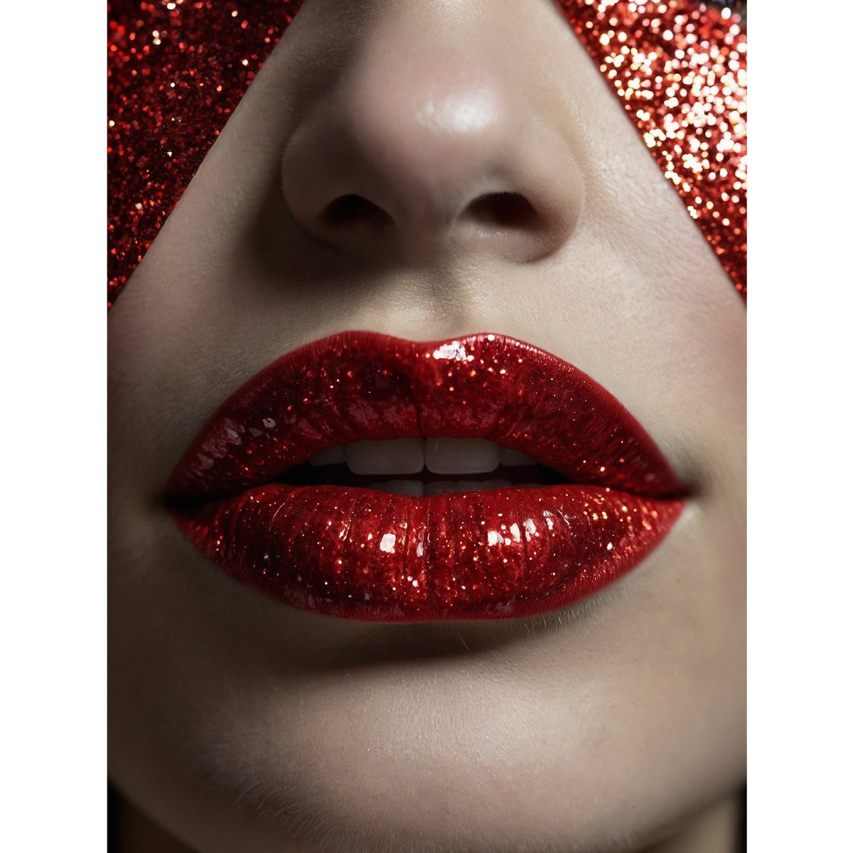 Versatility in one frame! Photorealistic red lips. A beautiful mouth captured in amazing detail (#LeonardoAI & #MagnificAI). Perfect for editorial or high fashion campaigns!  #StockPhoto #BeautyPhotography #AIArt