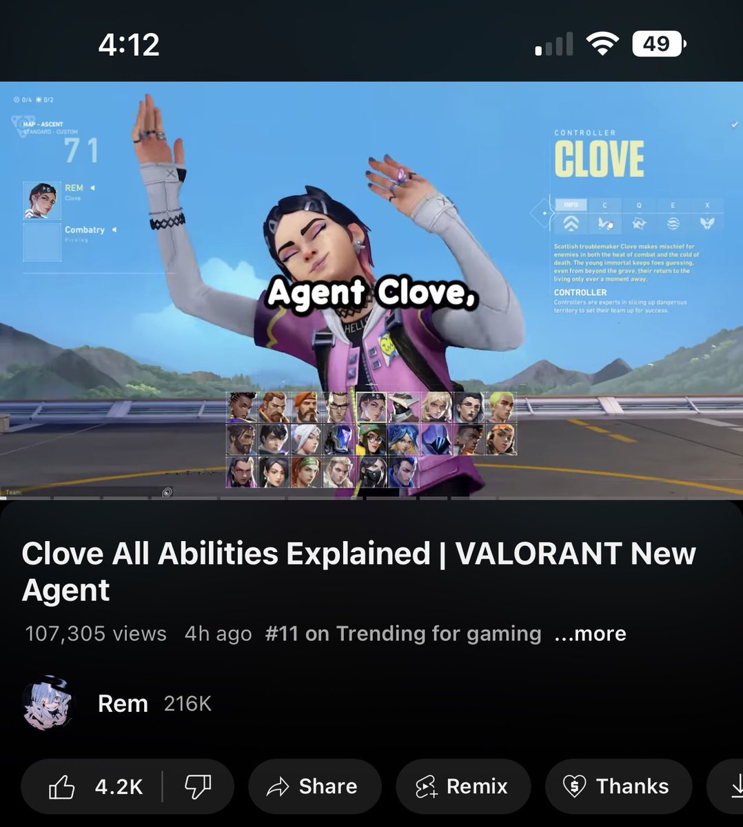 #11 Trending on the gaming Tab 🥳 #VALORANT