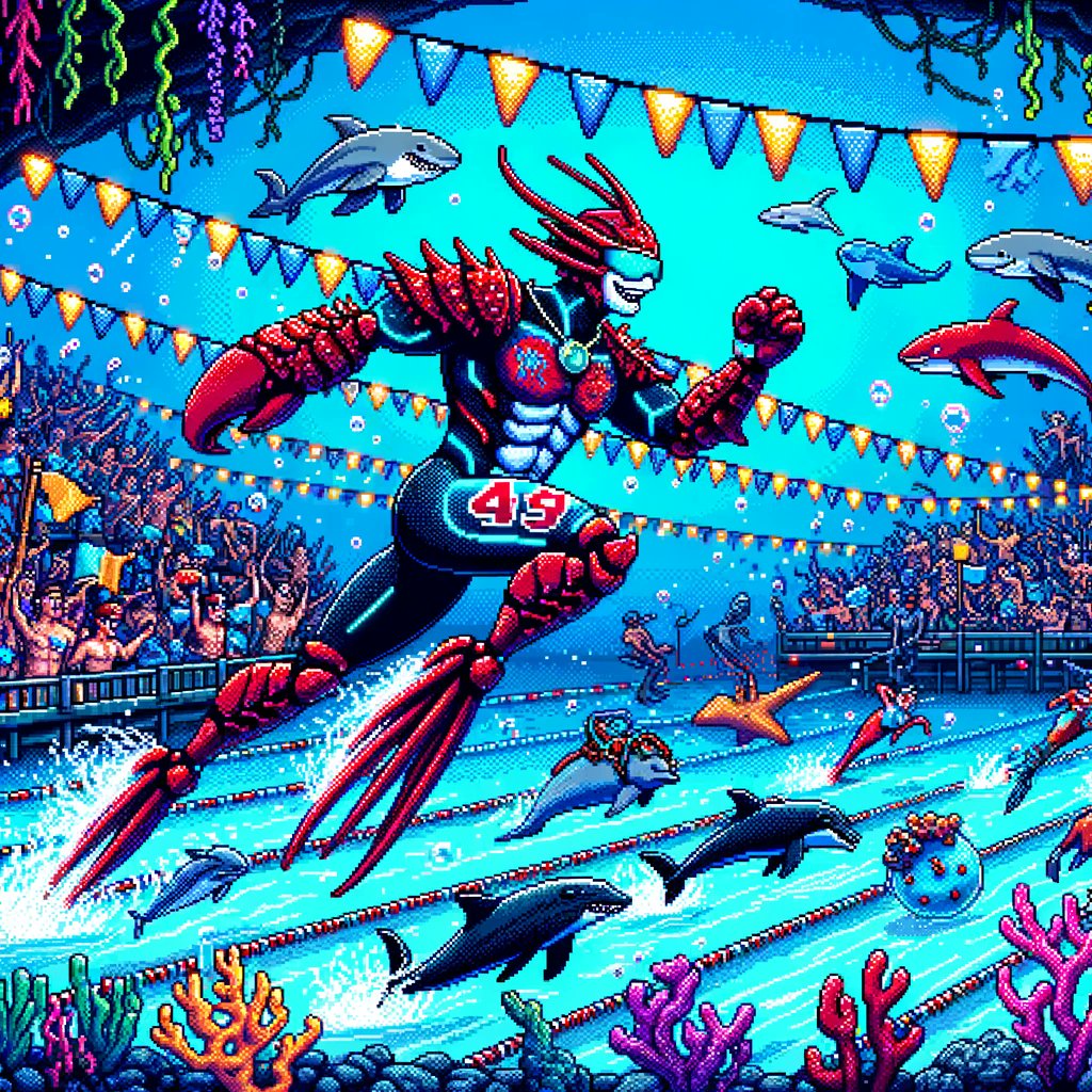 The Lobster King takes the lead in the ultimate #Cardano sea sprint, proving royalty's got speed! To the victor go the ocean's cheers! 🦞🏆 $ADA