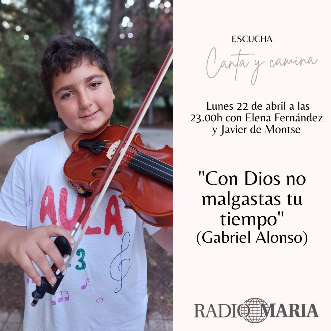 ¡Hola, hola! Os presentamos a nuestro invitado del próximo programa, del @trinitariosALC, en #Alcorcón (@DiocesisGetafe), el 2º miembro de esta familia dedicada a servir al Señor con la #música. En @RadioMariaSpain con @poverellacm. Un abrazote. Que Dob+ @beethoven06 #RadioMaría