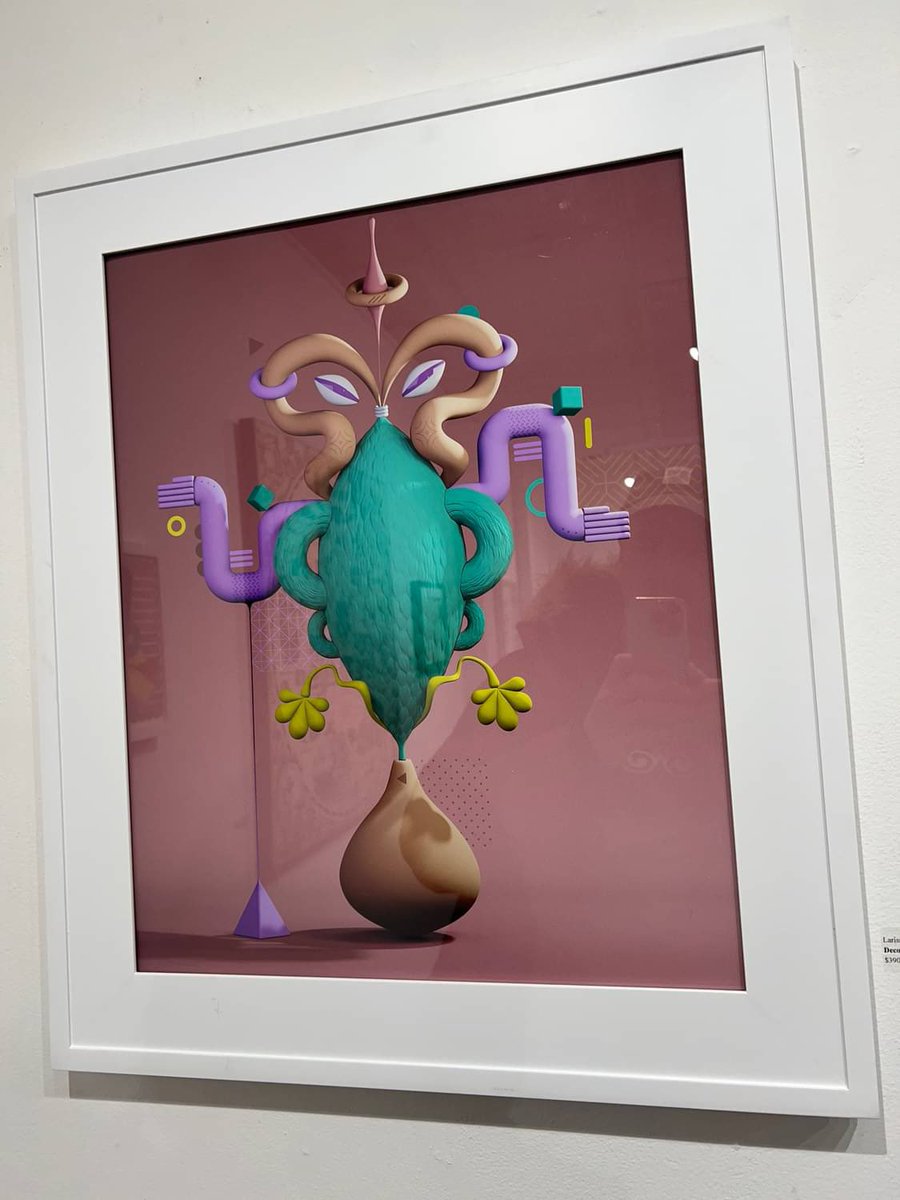 On view and for sale until April 2nd in a group show in Toronto - Northern Contemporary Gallery. Check it out, if you live near by 👋🏻 … #3dart #3Dartist #3dartwork