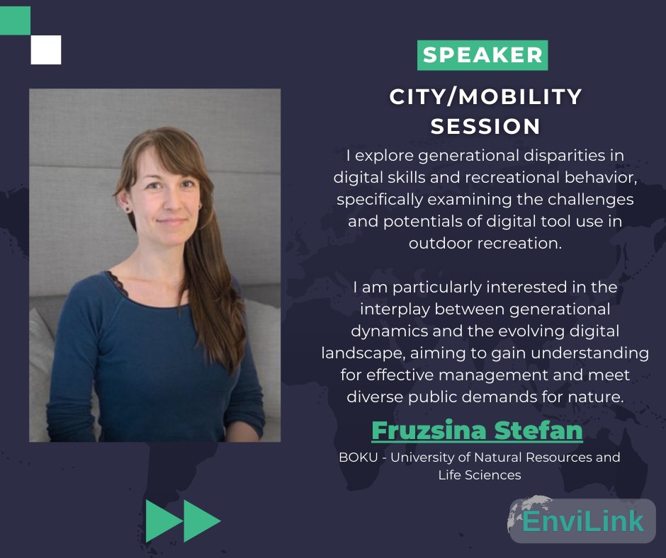 EnviLink conference (@envi_link) on Twitter photo We are pleased to introduce another speaker, <a href="/stefruzsi/">Fruzsina Stefán</a> from the University of Natural Resources and Life Sciences in Vienna <a href="/ILEN_BOKU/">BOKU_ILEN @BOKU_ILEN@wien.rocks</a>!
#spatialdata #bigdata #recreation We are pleased to introduce another speaker, <a href="/stefruzsi/">Fruzsina Stefán</a> from the University of Natural Resources and Life Sciences in Vienna <a href="/ILEN_BOKU/">BOKU_ILEN @BOKU_ILEN@wien.rocks</a>!
#spatialdata #bigdata #recreation
