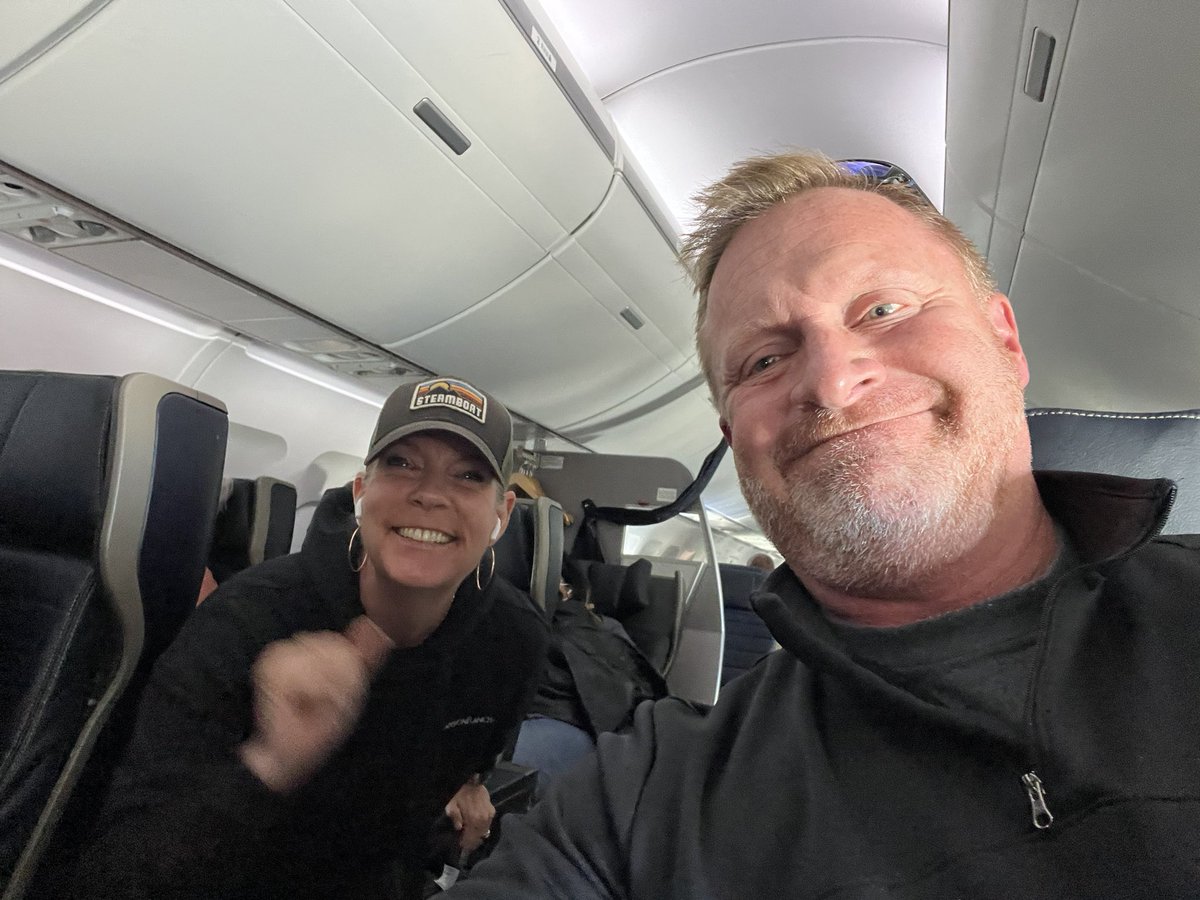 What a treat to share some United cabin space with my friend and colleague @THBoogren as we both get to join New Mexico schools in evolving education into the future… Now I’m all inspired again 😀 # goodday