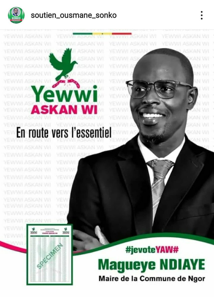 ABDUUUFAAAAL's tweet photo. Ils ont été maire grâce à Ousmane Sonko. Ils l’ont tous trahi après. 

1 an après ils ont perdu respectivement à Yoff, Dakar, Grand yoff et Ngor. 

Issa laye a perdu à yoff
Barry a perdu à Dakar 
Khaf a perdu à G yoff 
Magueye Ndiaye a perdu à Ngor 

La justice de Dieu. https://t.co/k4oukPUh5b