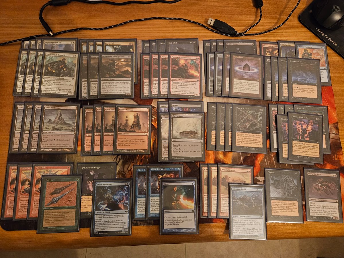 ZanganiFed3403's tweet image. Top 32 Paupergeddon Lecco 2024 with Cyclestorm, 9-3 finish 
Deck is cracked (another pilot ended 8-4), I'm bad and punted away the possible top 8

Day 1:
R1: Elves 🌩️🌩️
R2: UR Terror 🌩️🌩️
R3: UW Glitters 🪦🪦
R5: UW Glitters 🪦🌩️🌩️
R6: UR Terror 🌩️🌩️
R7: UB Fae 🌩️🪦🌩️
