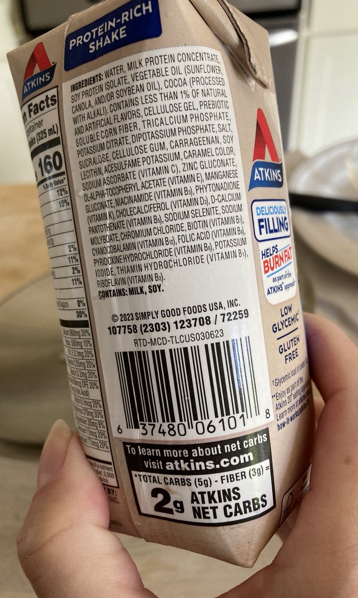 .⁦@AtkinsInsider⁩ Was disappointed to discover the hard way that this carton (ordered 3/13 from Amazon as part of pack of 12) had curdled. Badly. Sour sludge. Providing lot # so you can look into it. Thx