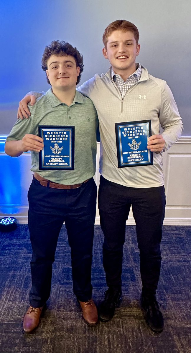 Our 23’-24’ season is officially in the 📚’s.. One last forever thank you to our seniors and their families for everything! #ForeverGrateful Also congratulations to our two season MVP’s Jake I and Anthony D #Family #Banquet #WeOut