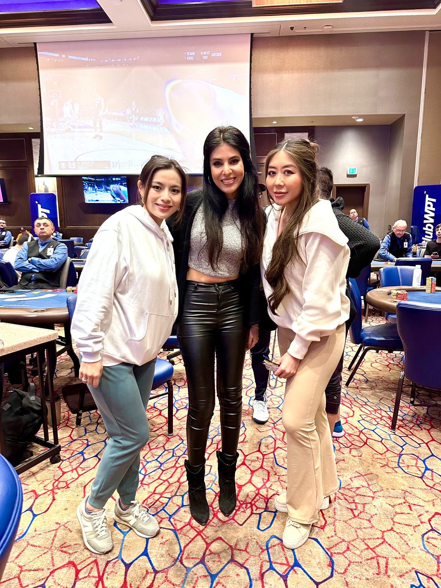Ladies of Poker in da House ♥️♠️❤️
@kitkatpoker <a href="/MariaHo/">Maria Ho</a> 
<a href="/WPT/">World Poker Tour</a> <a href="/TVPokerRoom/">The Poker Room at Thunder Valley Casino Resort</a> <a href="/Thunder_Valley/">Thunder Valley Casino Resort</a> 
#wptrollingthunder