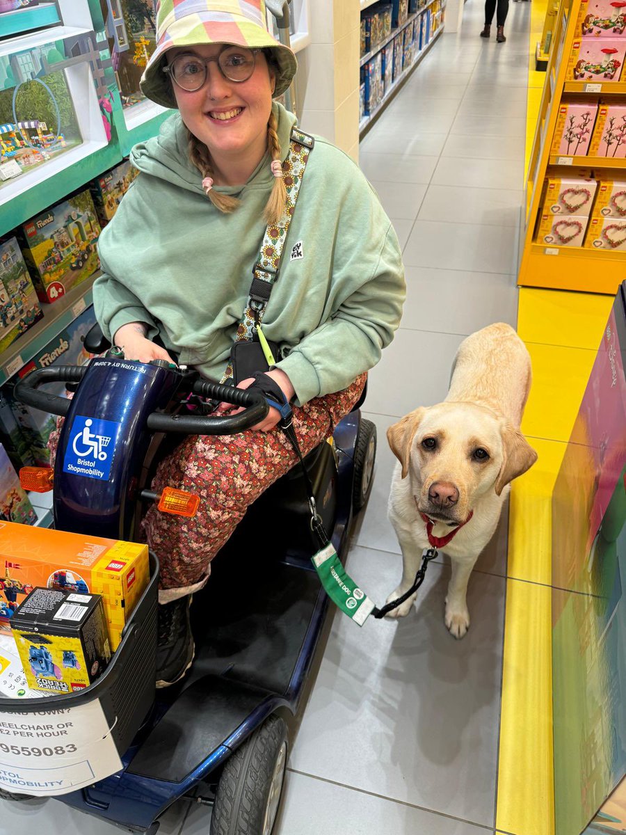 get yourself a dog who will take you to the Lego shop 🧱🐾💚 @dogsforgooduk #makelifepossible