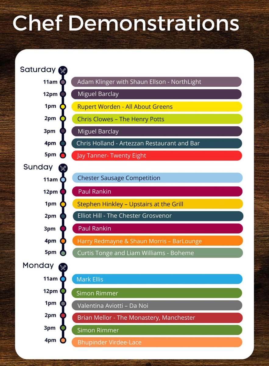 The Line up in full...who are you coming to see?!