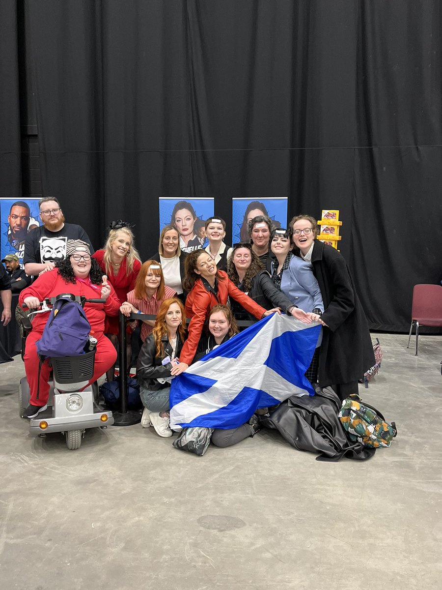 Michelle and her Pit Crew 

#ComicConAberdeen