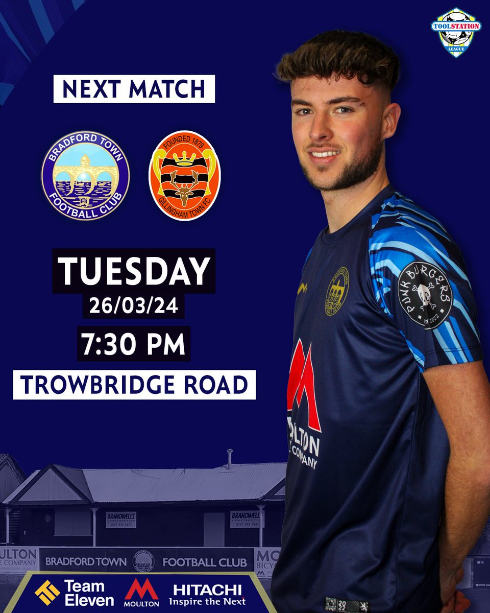 Back at Trowbridge Road 🏠

We host <a href="/GillTownFC/">Gillingham Town FC 🧡🖤⚽️</a> tomorrow evening in our next @TSWesternLeague Division One match.

#BTNGIL | #BTFC