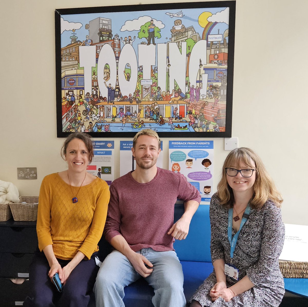 I took a visit to #StGeorgesHospital in #Tooting South London last week, and had the pleasure of meeting some of the team that run the wonderful @FirstTouchNNU charity within the NNU